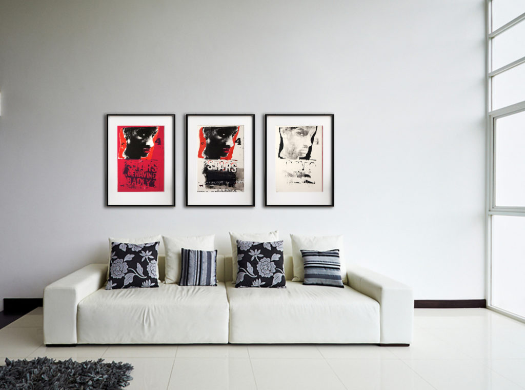 Interior design series: Modern living room with big empty white